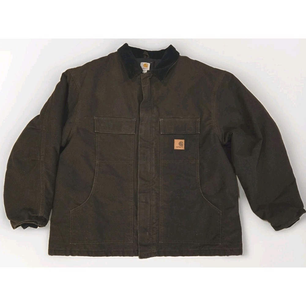 Carhartt‎ Arctic Traditional Duck Canvas Heavy Work Coat 2XL Quilt Lined Durable
